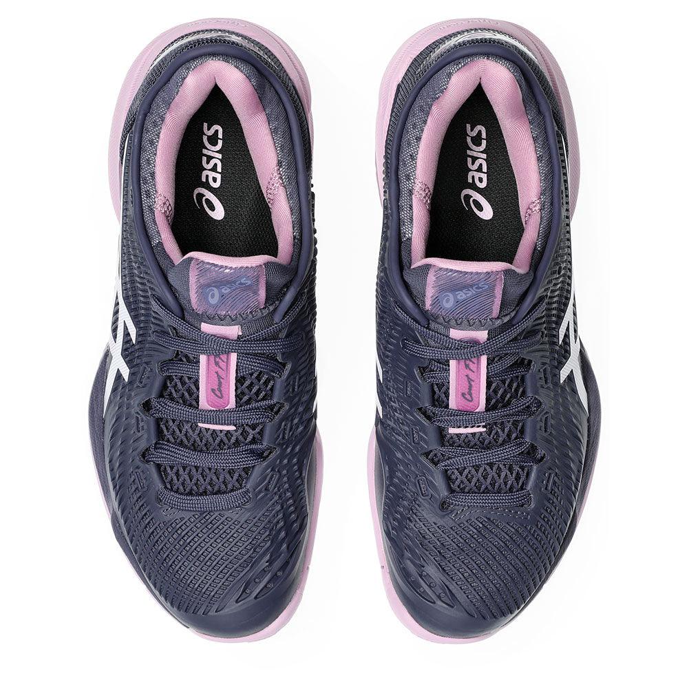 Women`s Court FF 3 Tennis Shoes Indigo Fog and White ASICS