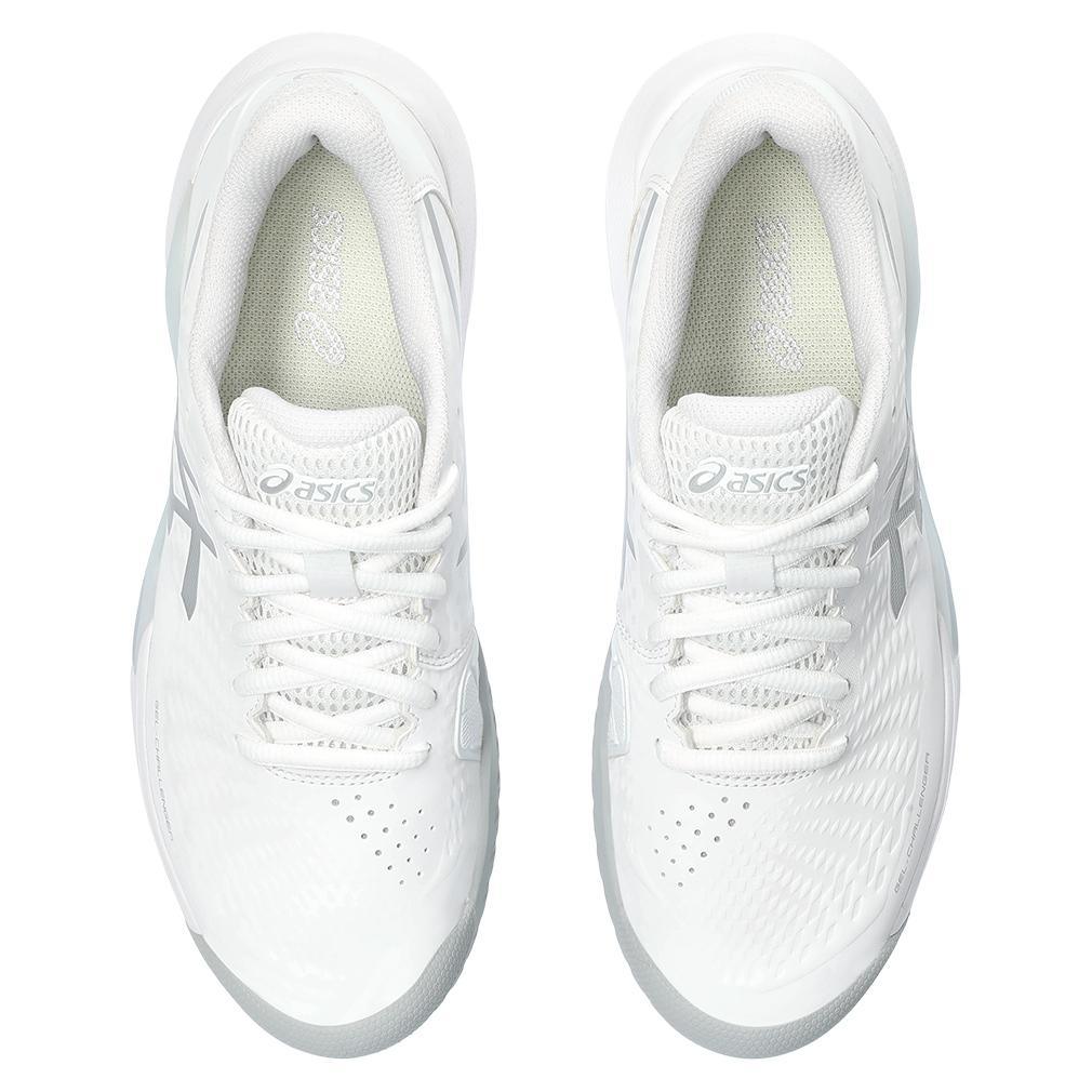 Women's Gel-Challenger 14 Tennis Shoes White and Pure Silver Womens Shoes ASICS