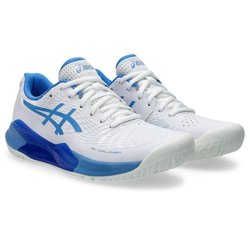 Women`s GEL-Challenger 14 Tennis Shoes White and Blue Coast Shoes ASICS