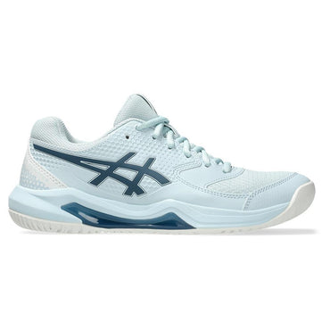 Womens Gel-Dedicate 8 Pickleball Shoes Cool Grey and Vintage Indigo Womens Shoes ASICS