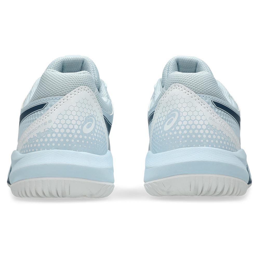 Womens Gel-Dedicate 8 Pickleball Shoes Cool Grey and Vintage Indigo Womens Shoes ASICS