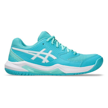 Women`s GEL-Dedicate 8 Pickleball Shoes Energy Aqua and White ASICS