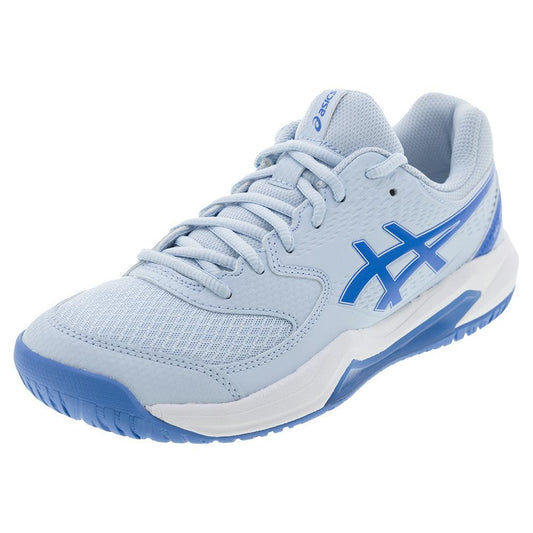 Women`s GEL-Dedicate 8 Tennis Shoes Light Blue and Coast ASICS 5 Blue