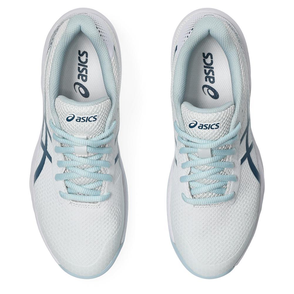 Womens Gel-Game 9 Pickleball Shoes White and Vintage Indigo Womens Shoes ASICS
