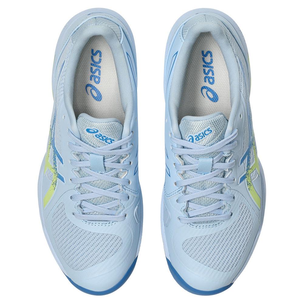 Women`s Solution Swift FF 2 Tennis Shoes Light Blue and Huddle Yellow ASICS