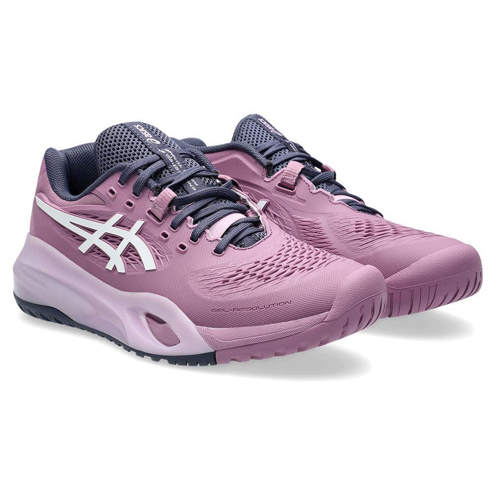 Women`s GEL-Resolution X Wide Tennis Shoes Ube and White ASICS