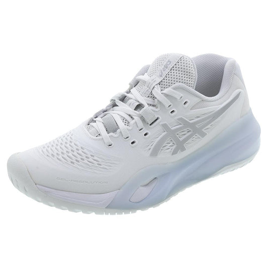 Women`s GEL-Resolution X Tennis Shoes White and Pure Silver ASICS 5 White
