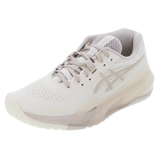 Women`s GEL-Resolution X Tennis Shoes Cream and Mineral Beige ASICS 5 Beige