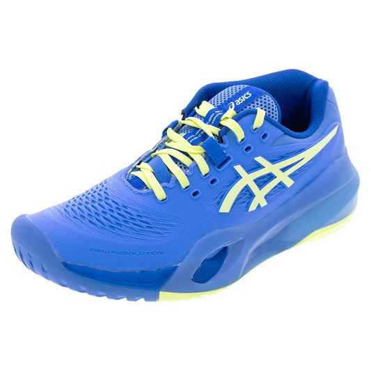 Women`s GEL-Resolution X Tennis Shoes Blue Coast and Huddle Yellow ASICS 5 Blue