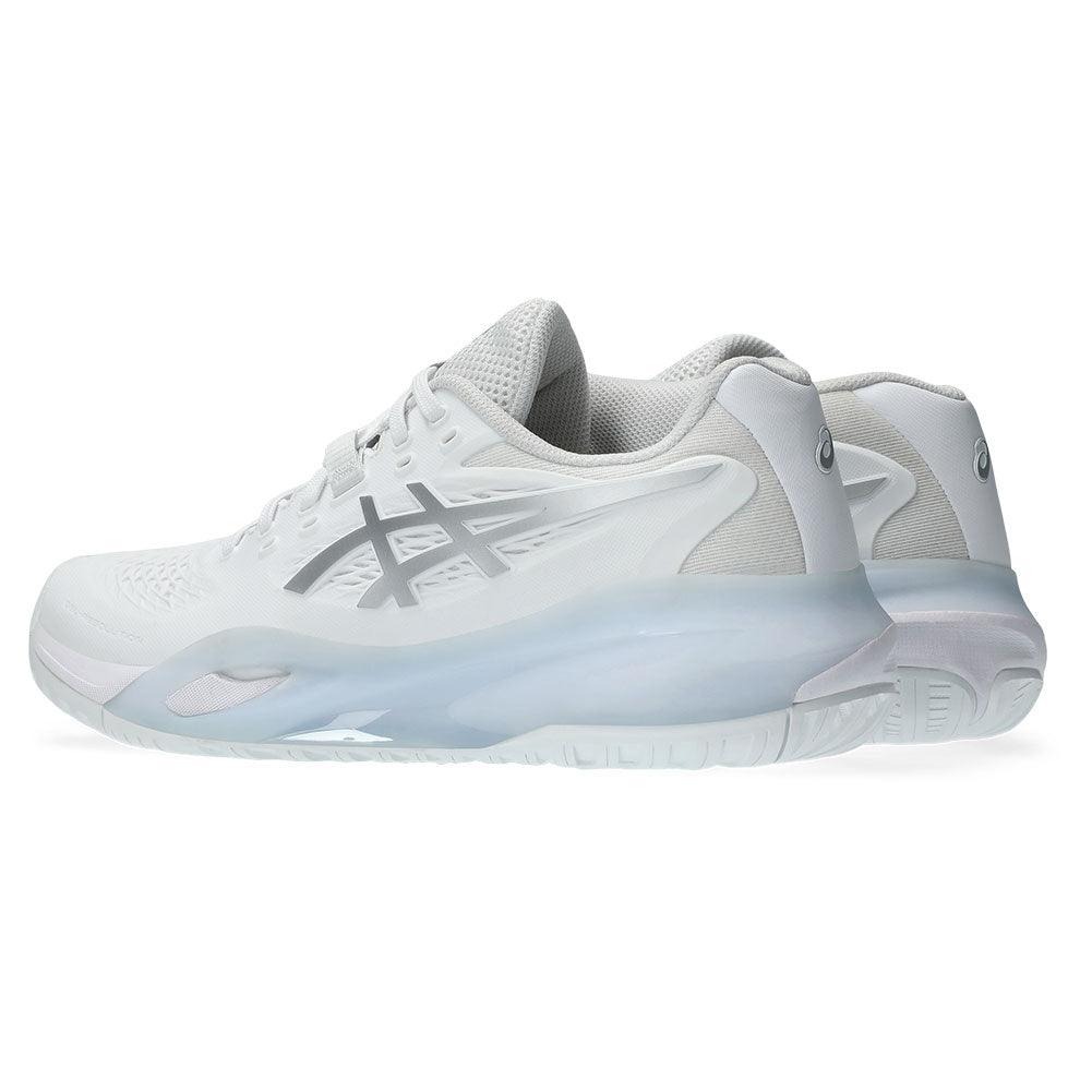 Women`s GEL-Resolution X Tennis Shoes White and Pure Silver ASICS