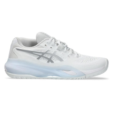 Women`s GEL-Resolution X Tennis Shoes White and Pure Silver ASICS