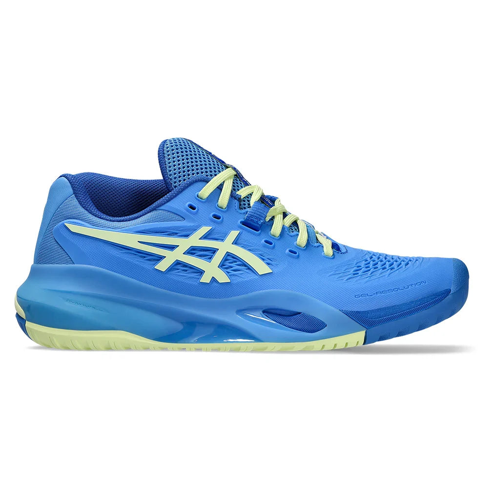 Women`s GEL-Resolution X Tennis Shoes Blue Coast and Huddle Yellow ASICS