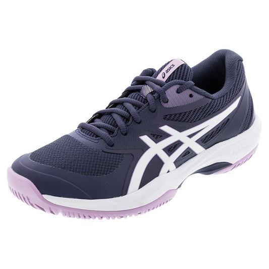 Women`s Game FF Tennis Shoes Indigo Fog and White ASICS 5 ROYAL