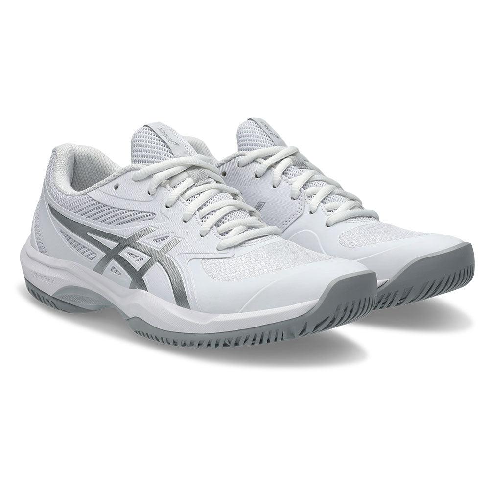 Women`s Game FF Tennis Shoes White and Pure Silver ASICS