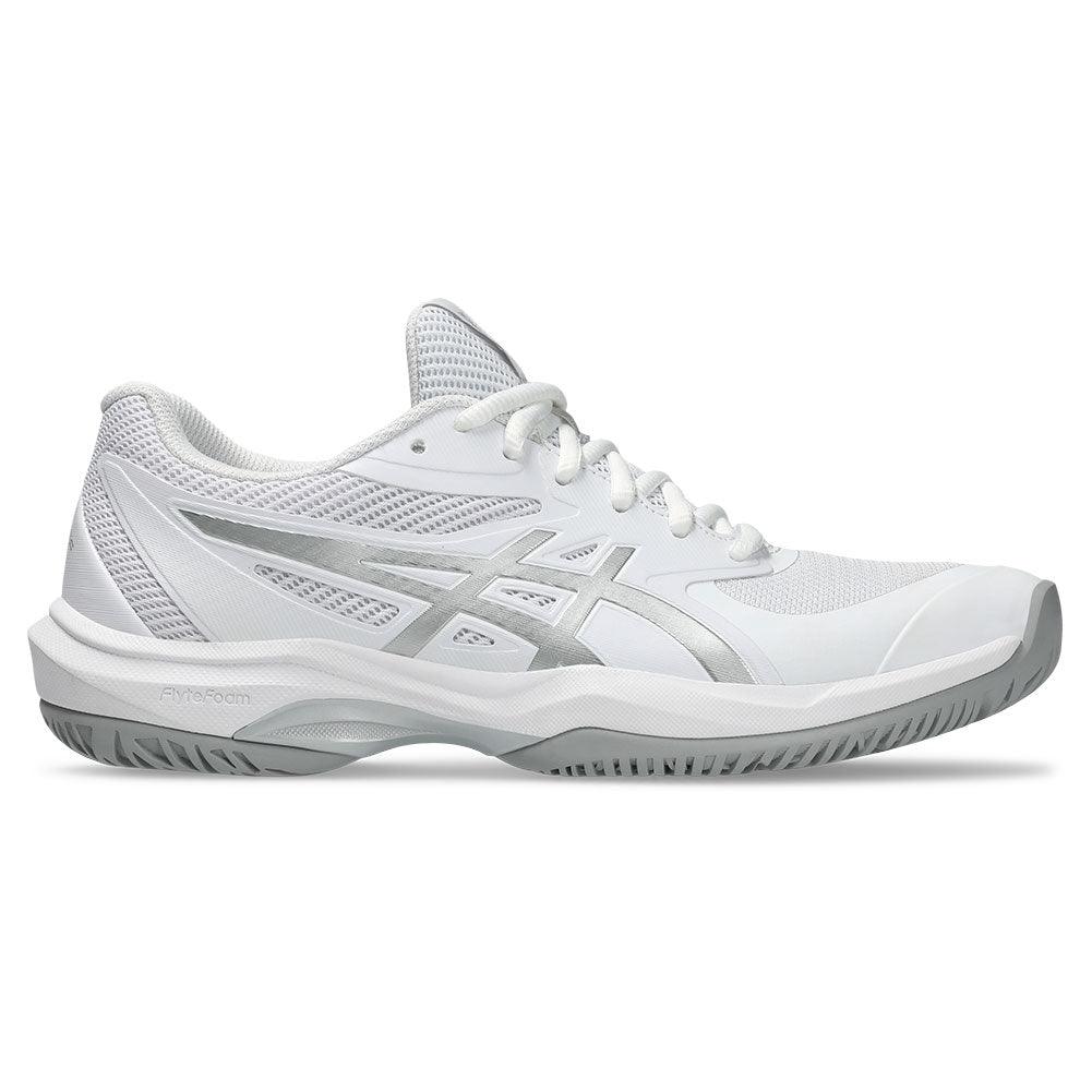Women`s Game FF Tennis Shoes White and Pure Silver ASICS
