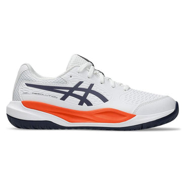 Juniors` GEL-Resolution X GS Tennis Shoes White and Greyish Purple ASICS