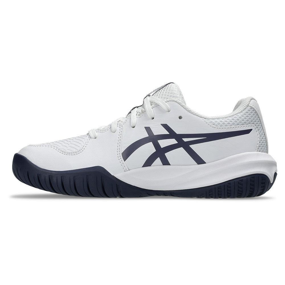 Juniors` GEL-Resolution X GS Tennis Shoes White and Greyish Purple ASICS