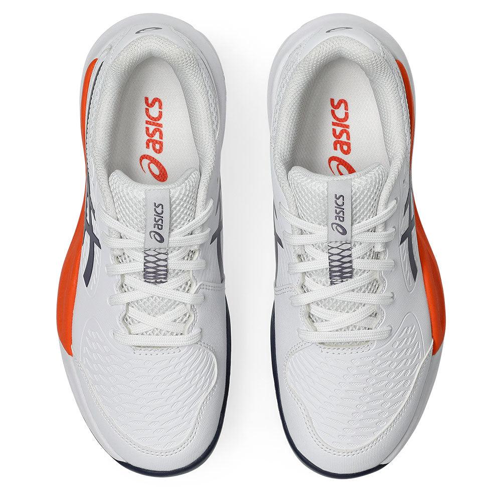Juniors` GEL-Resolution X GS Tennis Shoes White and Greyish Purple ASICS