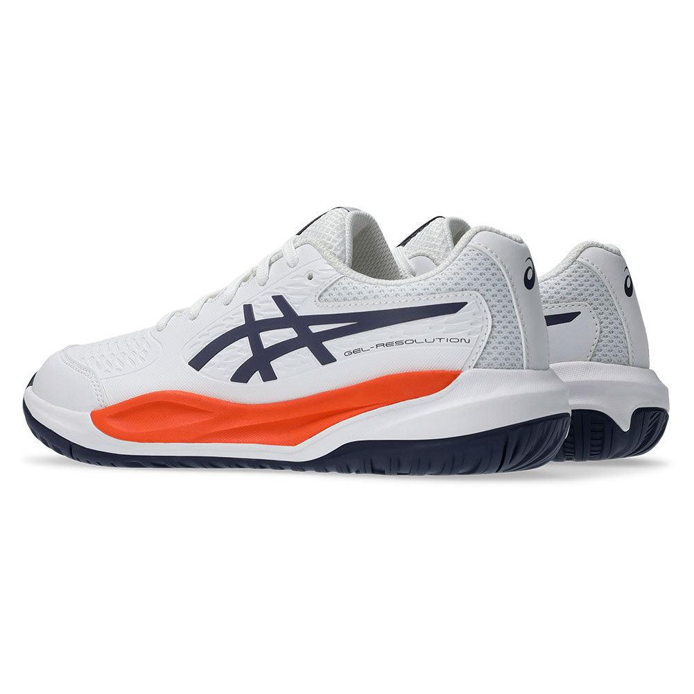 Juniors` GEL-Resolution X GS Tennis Shoes White and Greyish Purple ASICS