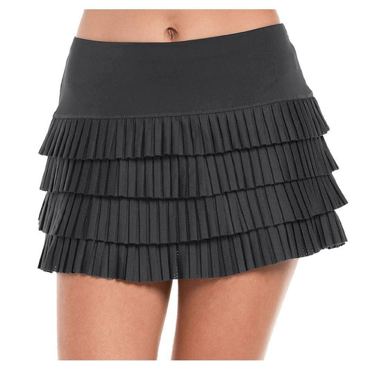 Women's Mon Amie Tennis Skort Womens Apparel LUCKY IN LOVE Charcoal XS