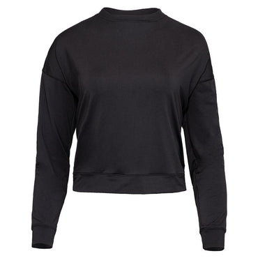 Women's LUV Hype Long Sleeve Tennis Top Womens Apparel LUCKY IN LOVE Black XS