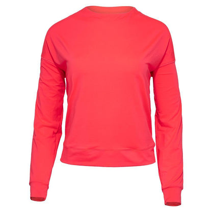 Women's LUV Hype Long Sleeve Tennis Top Womens Apparel LUCKY IN LOVE Crush XS