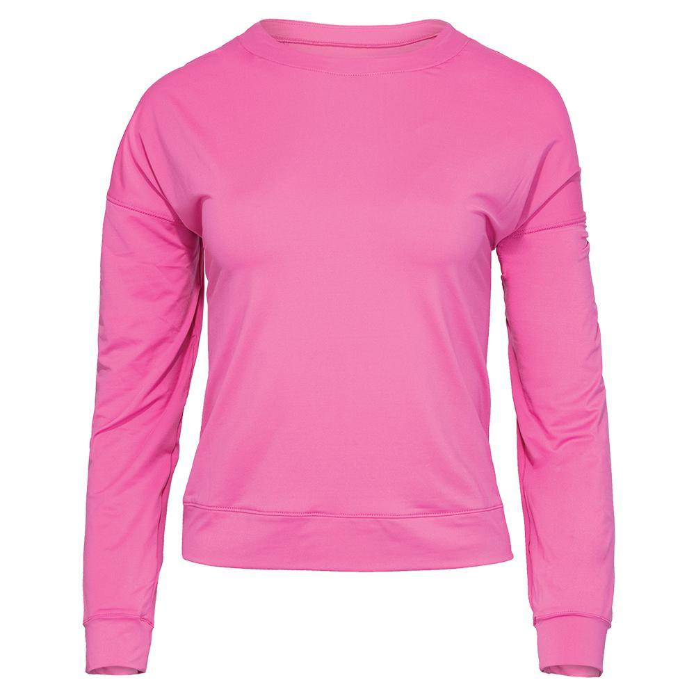 Women's LUV Hype Long Sleeve Tennis Top Womens Apparel LUCKY IN LOVE Taf XS