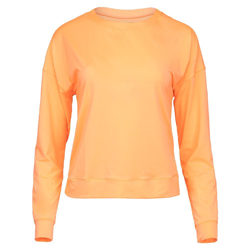 Women's LUV Hype Long Sleeve Tennis Top Womens Apparel LUCKY IN LOVE Glow XS
