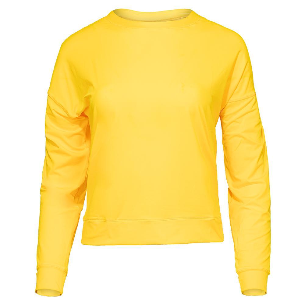Women's LUV Hype Long Sleeve Tennis Top Womens Apparel LUCKY IN LOVE