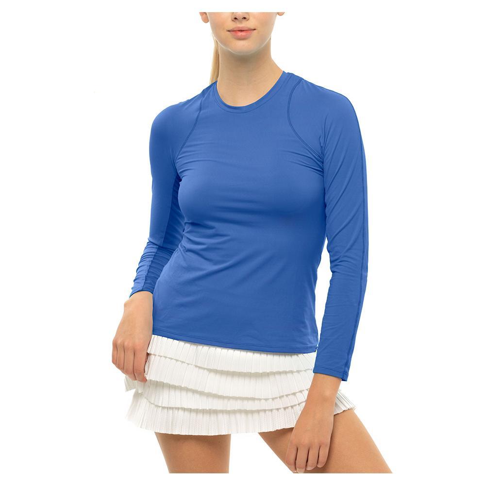 Women's LUV Breeze Long Sleeve Tennis Crew Womens Apparel LUCKY IN LOVE Bluemarine XS