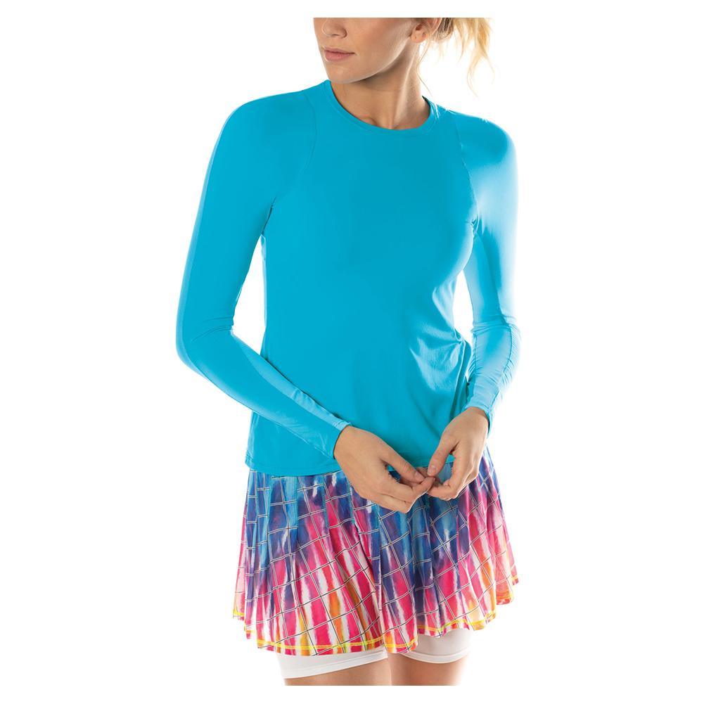 Women's LUV Breeze Long Sleeve Tennis Crew Womens Apparel LUCKY IN LOVE Prot XS