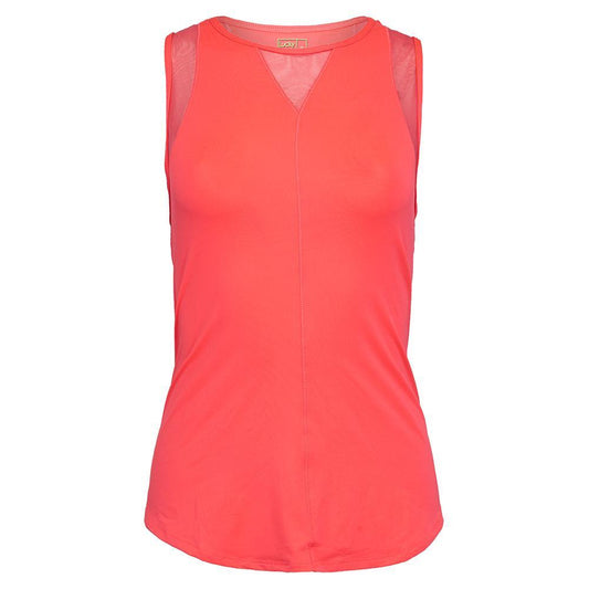 Women's LUV Chill Out Tennis Tank Womens Apparel LUCKY IN LOVE Crush XS