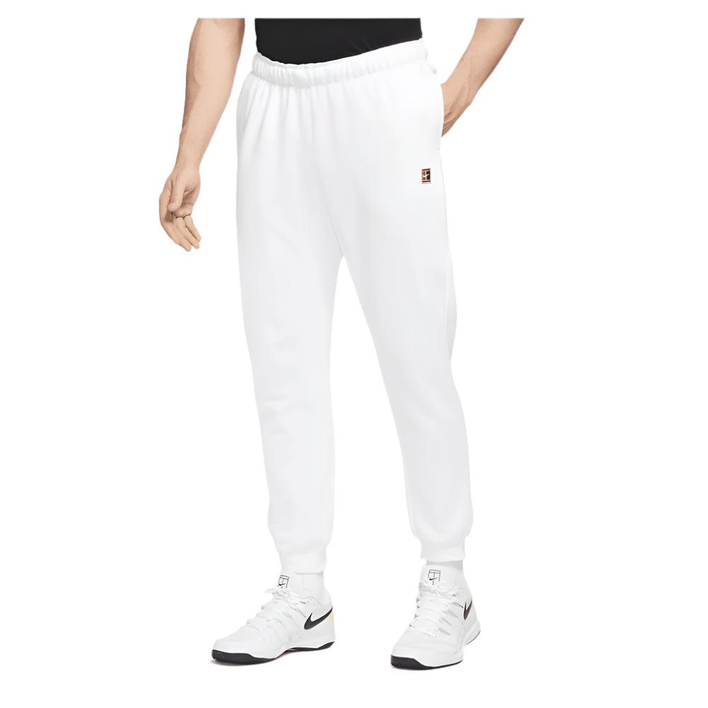 Men's Court Heritage Fleece Tennis Pants Outerwear NIKE White XS