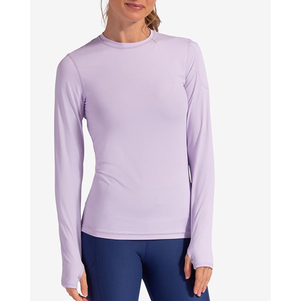 Women`s 24/7 Long Sleeve Tennis Crew WOMENS APPAREL BLOQUV Purple S