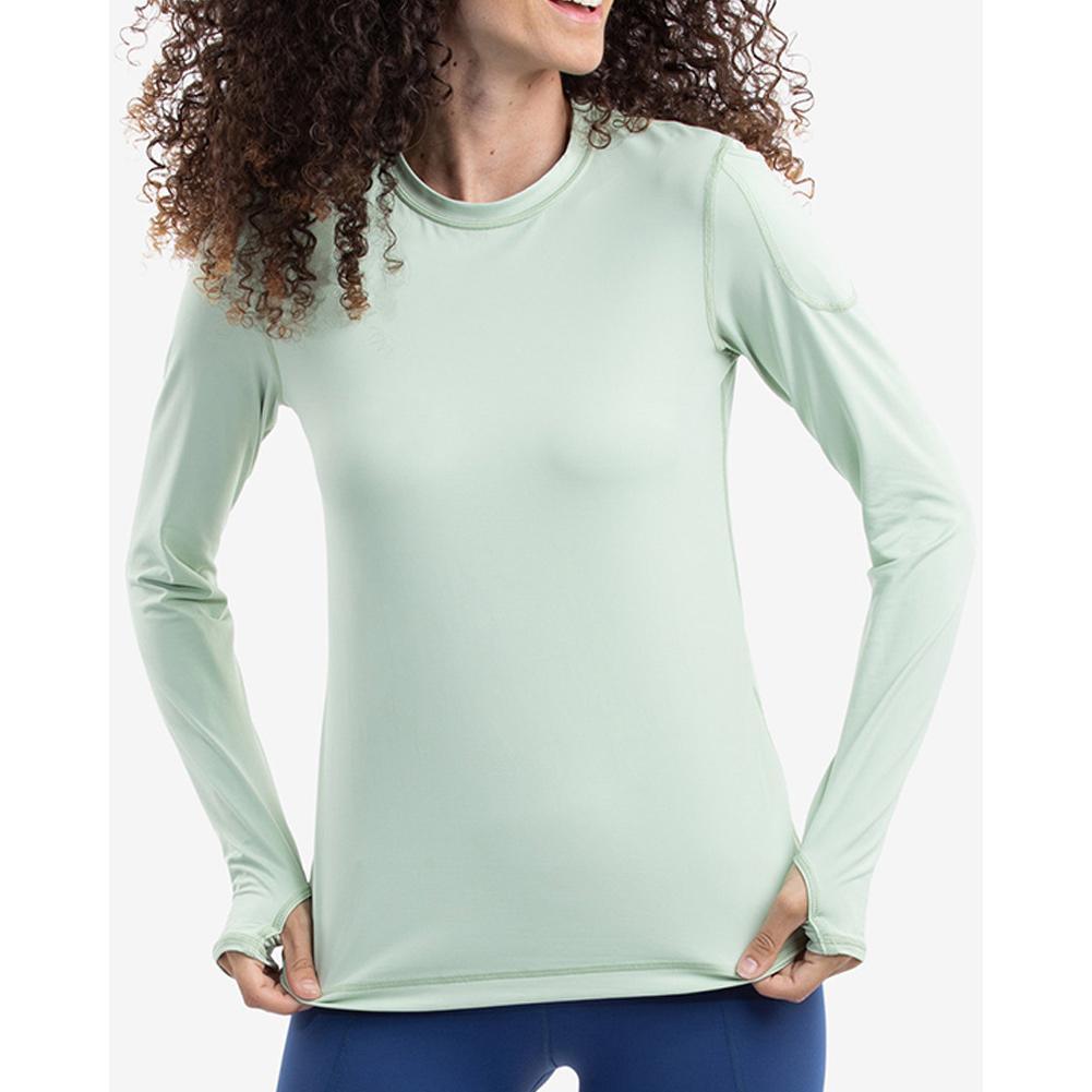 Women`s 24/7 Long Sleeve Tennis Crew WOMENS APPAREL BLOQUV Green XS
