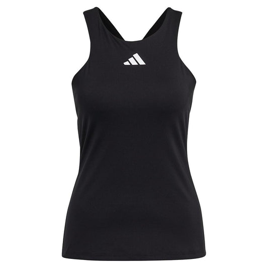 Women's Y-Back Tennis Tank Black Womens Apparel ADIDAS S