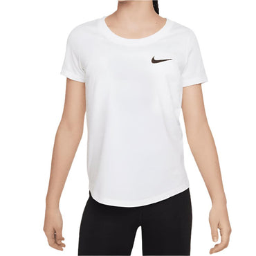 Girls' Dri-FIT Training T-Shirt Training NIKE Black/White XS