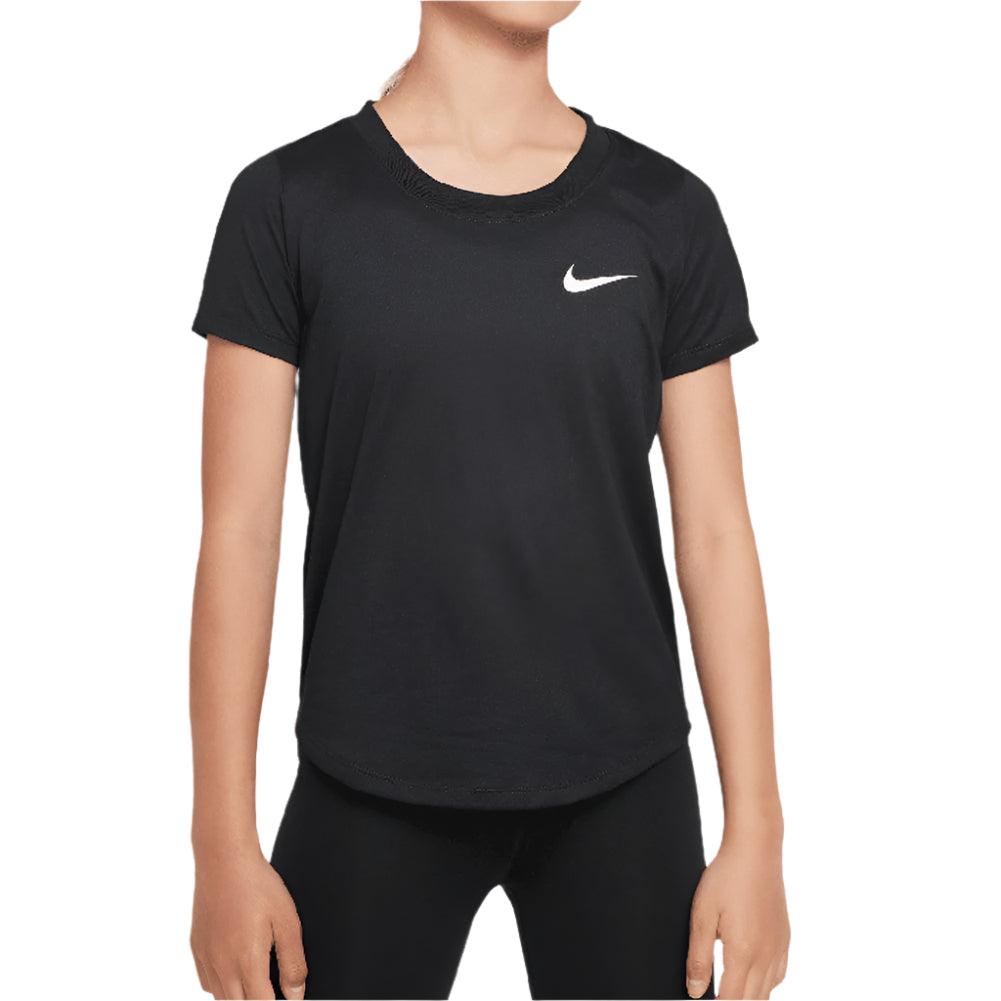 Girls' Dri-FIT Training T-Shirt Training NIKE Black L