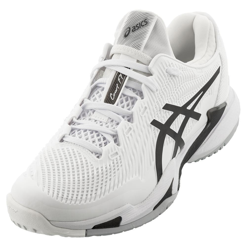 Men`s Court FF 3 Tennis Shoes White and Black TOURNAMENT GEAR ASICS