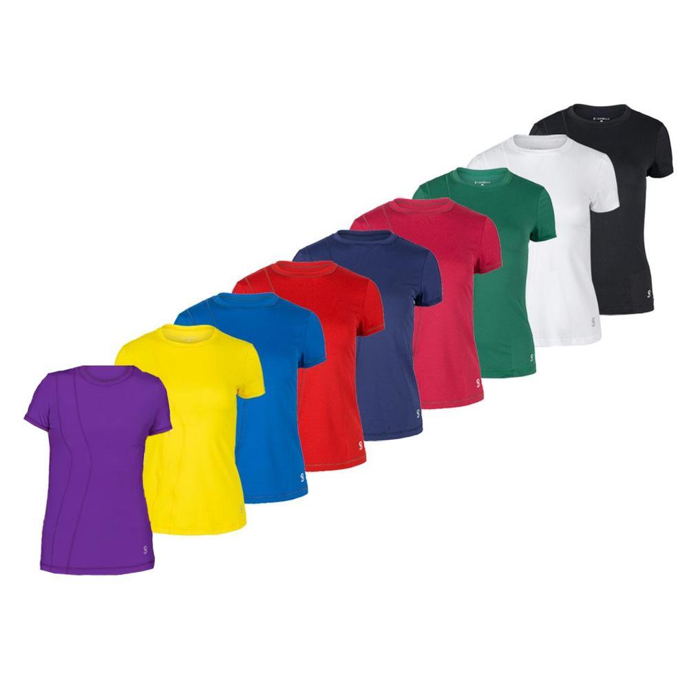 Women`s Short Sleeve Tennis Top WOMENS TEAM GEAR SOFIBELLA