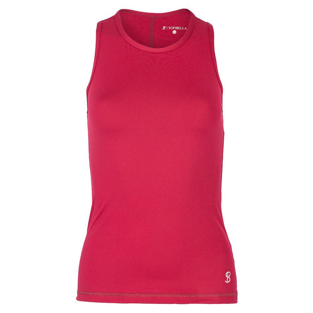 Women`s Tennis Tank WOMENS TEAM GEAR SOFIBELLA Maroon XS