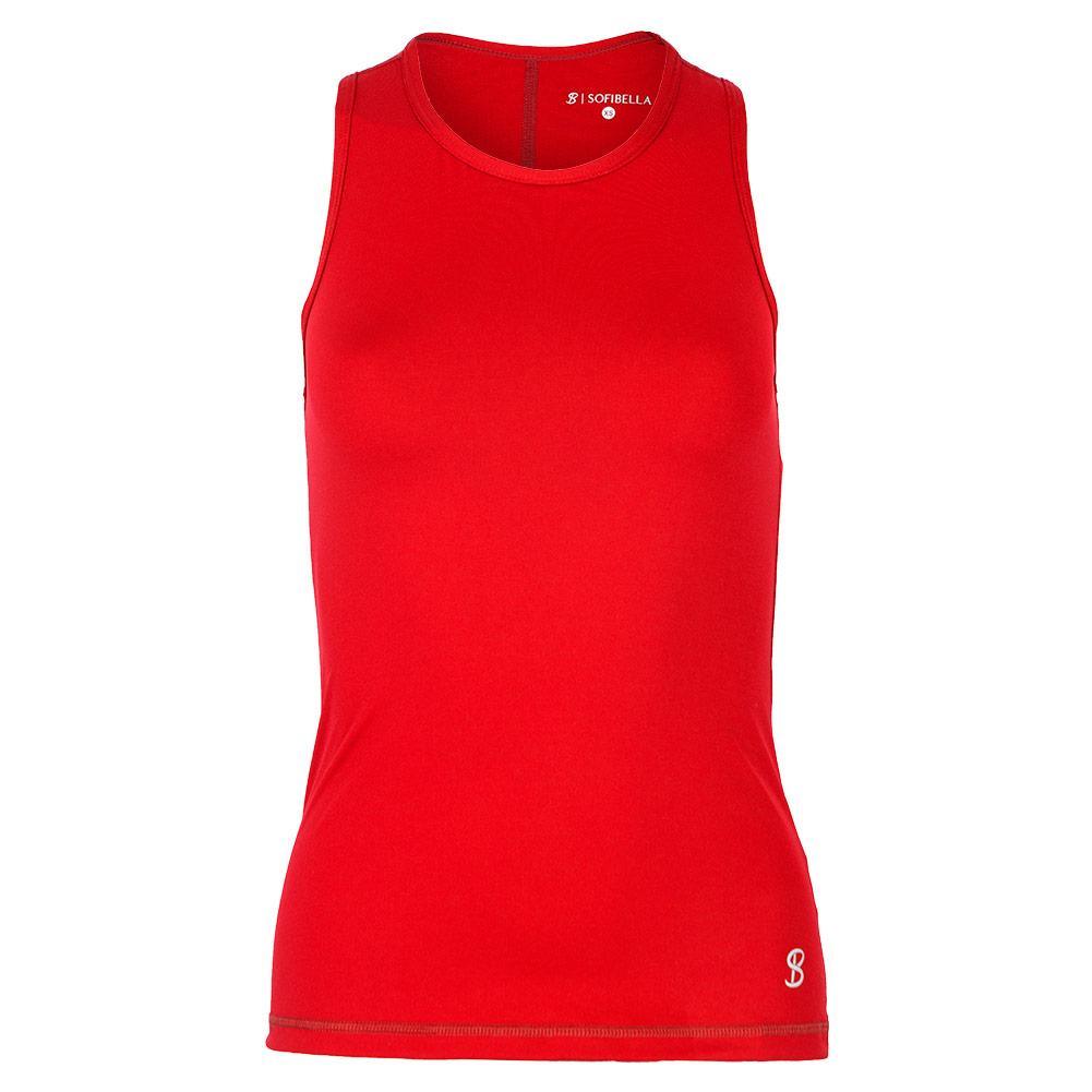 Women`s Tennis Tank WOMENS TEAM GEAR SOFIBELLA Red XS