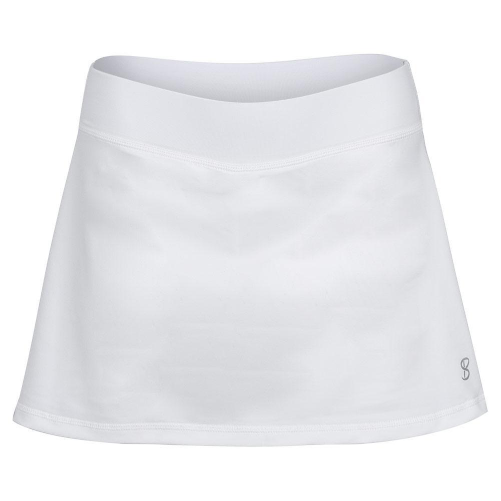Women`s 13 Inch Tennis Skort WOMENS TEAM GEAR SOFIBELLA White XS