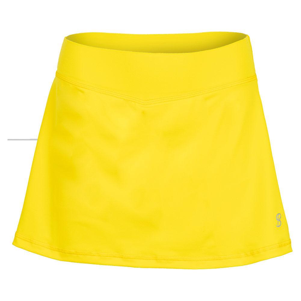 Women`s 13 Inch Tennis Skort WOMENS TEAM GEAR SOFIBELLA Yellow XS