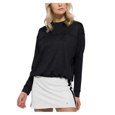 Women's Post Game Tennis Pullover Womens Apparel LIJA Black XL