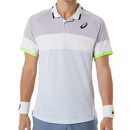 Men`s Match Tennis Polo TOURNAMENT GEAR ASICS Purple S