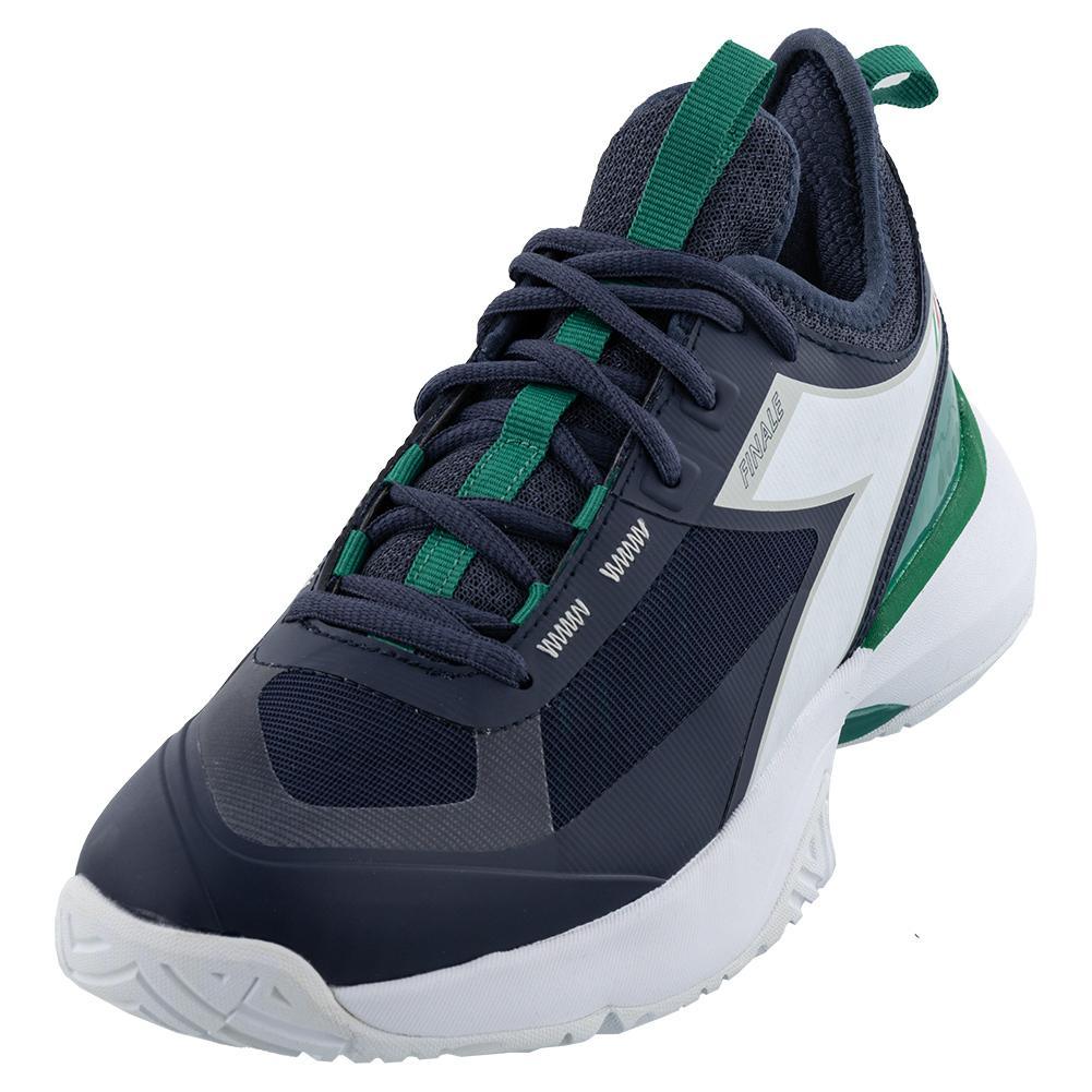 Men's Finale AG Tennis Shoes Blue Corsair and White Shoes DIADORA 10.5