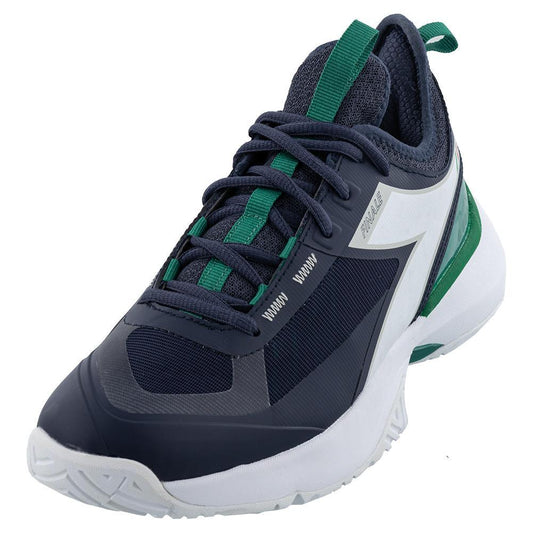 Men's Finale AG Tennis Shoes Blue Corsair and White Shoes DIADORA 10.5