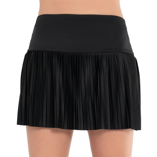 Womens 14.5 Inch Pleated Tennis Skirt Black Womens Apparel K-SWISS XS