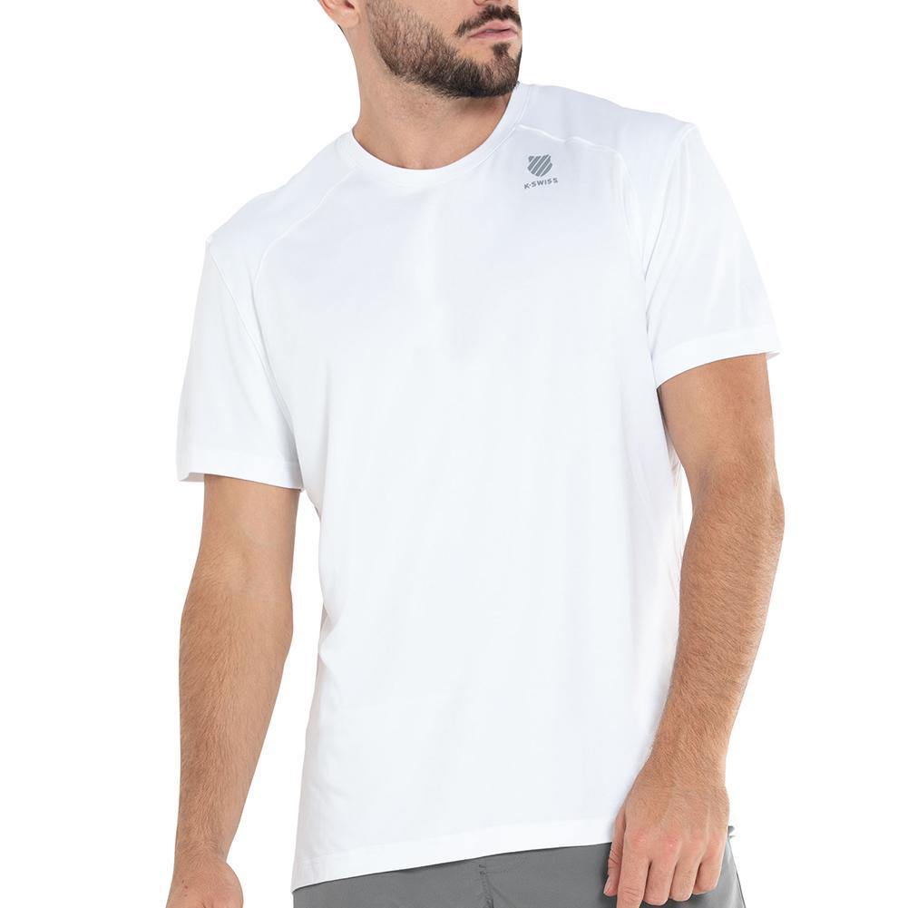 Men's Icon Tennis Crew Mens Apparel K-SWISS White S